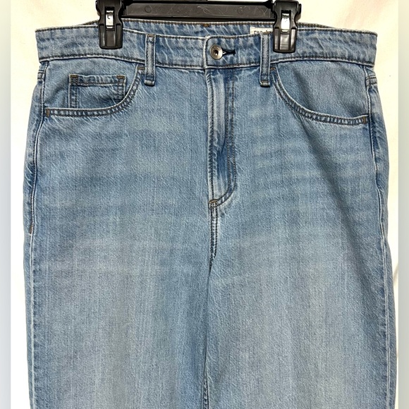 rag & bone Lori Mid-Rise Crop Jeans Wide Leg Light Wash Denim Casual - Picture 6 of 13